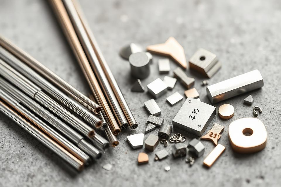 Diverse speciale metalen restmaterialen